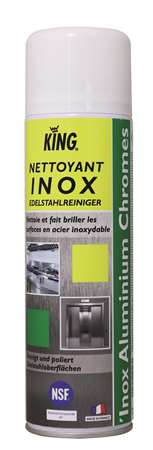 Image de KING NETTOYANT INOX  BRILLANT ALIM. - AEROSOL 500ML