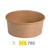Image de POTS RONDS CARTON KRAFT SALADE 780ML SKB780 (x50)