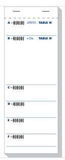 Image de BLOC BRASSERIE 3 PLIS 6 TICKETS 95x260 PAQUET DE 5