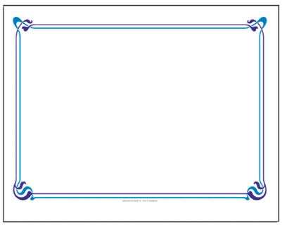 Image de SET 31x43 DECOR BLANC MAXIM BLEU PAQUET DE 500/106.34