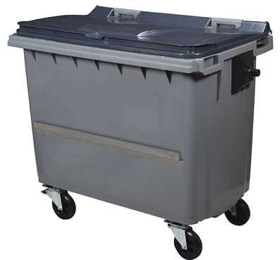 Image de CONTENEUR 660L GRIS AVEC BARRE VENTRALE/SCU