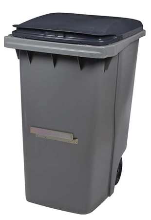 Image de CONTENEUR 340L GRIS AVEC BARRE VENTRALE /SCU