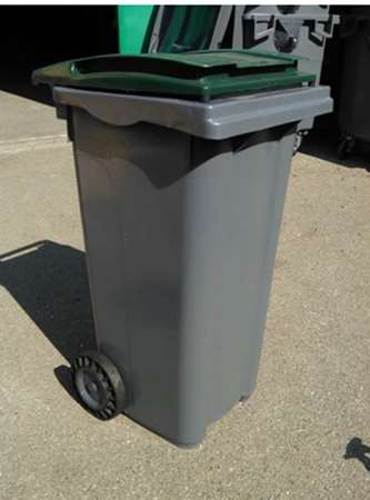 Image de CONTENEUR 120L GRIS SANS BARRE VENTRALE