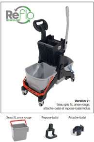 Image de CHARIOT LAVAGE MIDMOP MMT 1616G / SCU