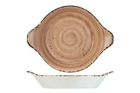 Image de PLAT A OEUF QUIANDRA ORANGED22-17,5XCM H4.3CM NEW BONE CHINA