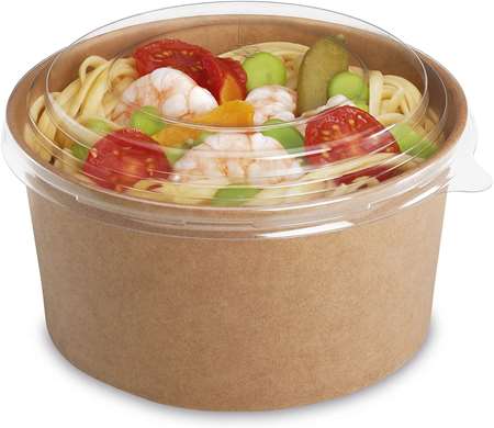 Image de POTS RONDS CARTON KRAFT BRUN 1000ML PACK DE 50