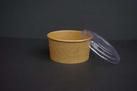Image de COUVERCLE CRISTAL P/POTS RONDS KRAFT 500 750 1000 PACK DE 50