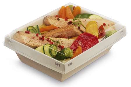 Image de BOITE CARTON + COUV PET 850 CC PACK DE 20