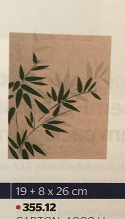 Image de SACHETS CROISSANTS 'FEEL GREEN' 19+8*25CM PACK DE 500