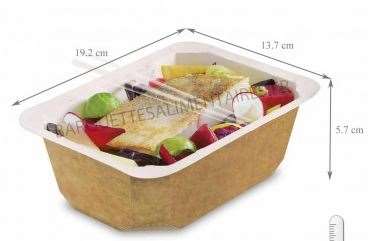 Image de BARQUETTE RECYCLABLE SCELLABLE 1000 GRS PACK DE 65