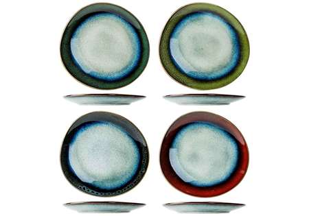 Image de ASSIETTE DESSERTJAMIRO MIX 20,5X19,5CM 4ASS FORME OEUF
