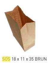 Image de SACS KRAFT SOS 18x11x34CM BRUN (x.500)