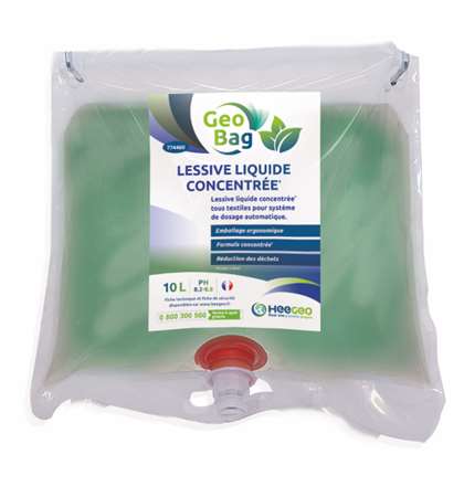 Image de GEO BAG LINGE LESSIVE LIQUIDE CONCENTREE POCHE DE 10L