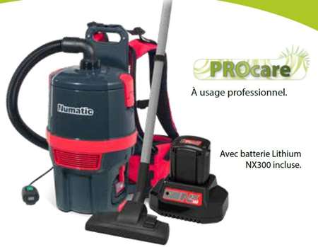 Image de ASPIRATEUR DORSAL A BATTERIE RSB150NX NUMATIC /SCU