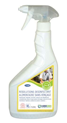 Image de RESOLUTIONS DESINFECT ALIMENTAIRE SANS RINCAGE 750ML ECOCERT