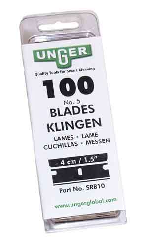 Image de UNGER LAME GRATTOIR 4CM À VITRE(X100)/SRB10/SCU