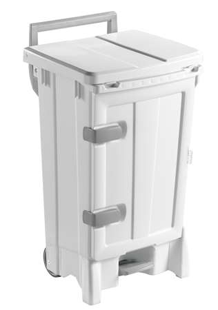 Image de POUBELLE 90L POLARIS DELUX A PEDALE COUV BEIGE/0703090/CBE
