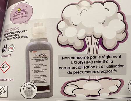 Image de DEBOUCHEUR HOTCHOK 500GRS