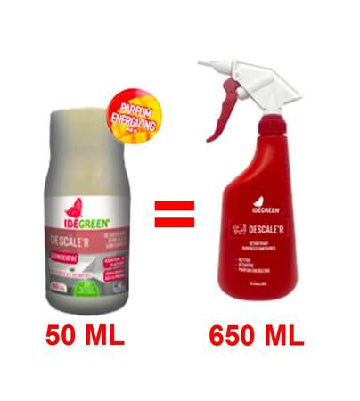 Image de IDEGREEN DESCALE'R DETARTRANT SANITAIRE CONCENTRÉ (12x50ml)