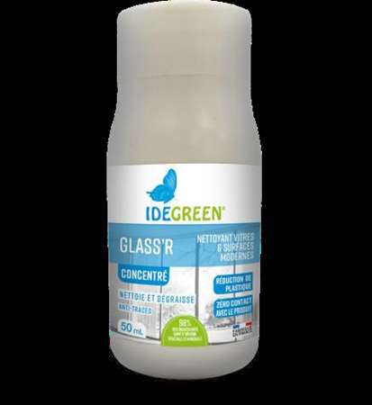 Image de IDEGREEN GLASS'R NETTOYANT VITRE CONCENTRE (12x50ML)