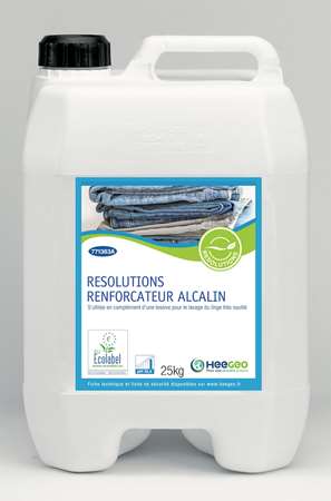 Image de RESOLUTIONS RENFORCATEUR LAVAGE ALCALIN 25KG ECOLABEL/SCU