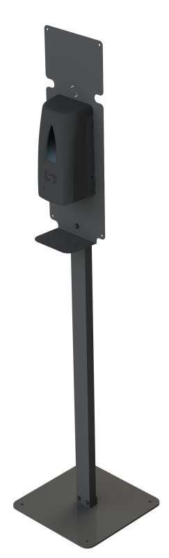 Image de STATION DESINFECTION TOTEM YALISS NOIR +DISTRIB GEL/SCU