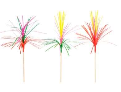 Image de PICS GLACE 15 CM PALMIERS FLUO PAQUET DE 150/043895