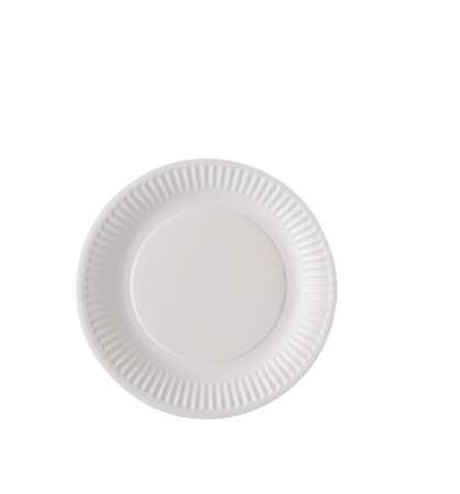 Image de ASSIETTE RONDE CARTON BIODEGRADABLE BLANC 18CM X100