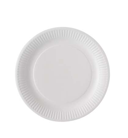 Image de ASSIETTE RONDE CARTON BIODEGRADABLE BLANC 23CM X100/V64023