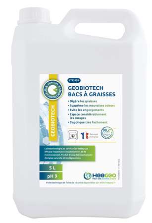 Image de GEOBIOTECH BAC A GRAISSE TRAITEMENT CARTON DE 2X5L